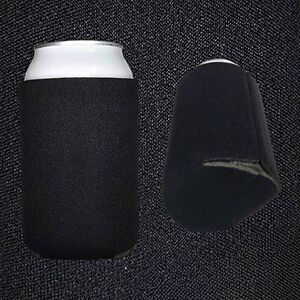 Veracco Neoprene Insulated Blank Can Cooler Sleeves, Koozie Black, 12 Pack, 4 in